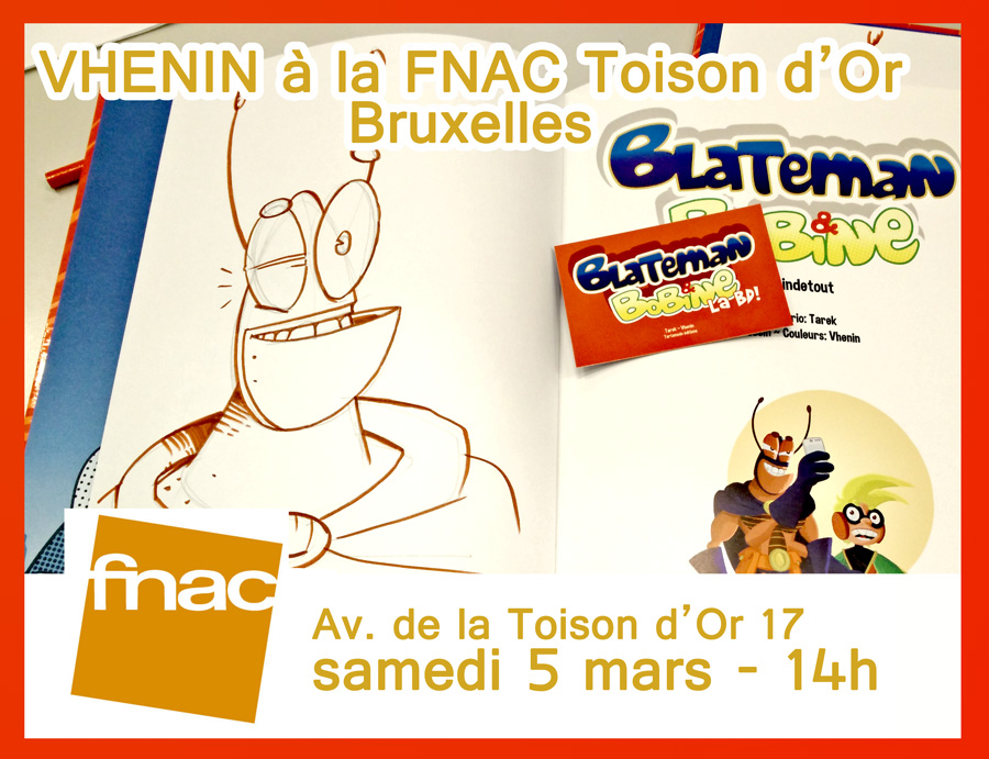Vhenin to sign at FNAC la Toison d'Or in Brussels on 5 March