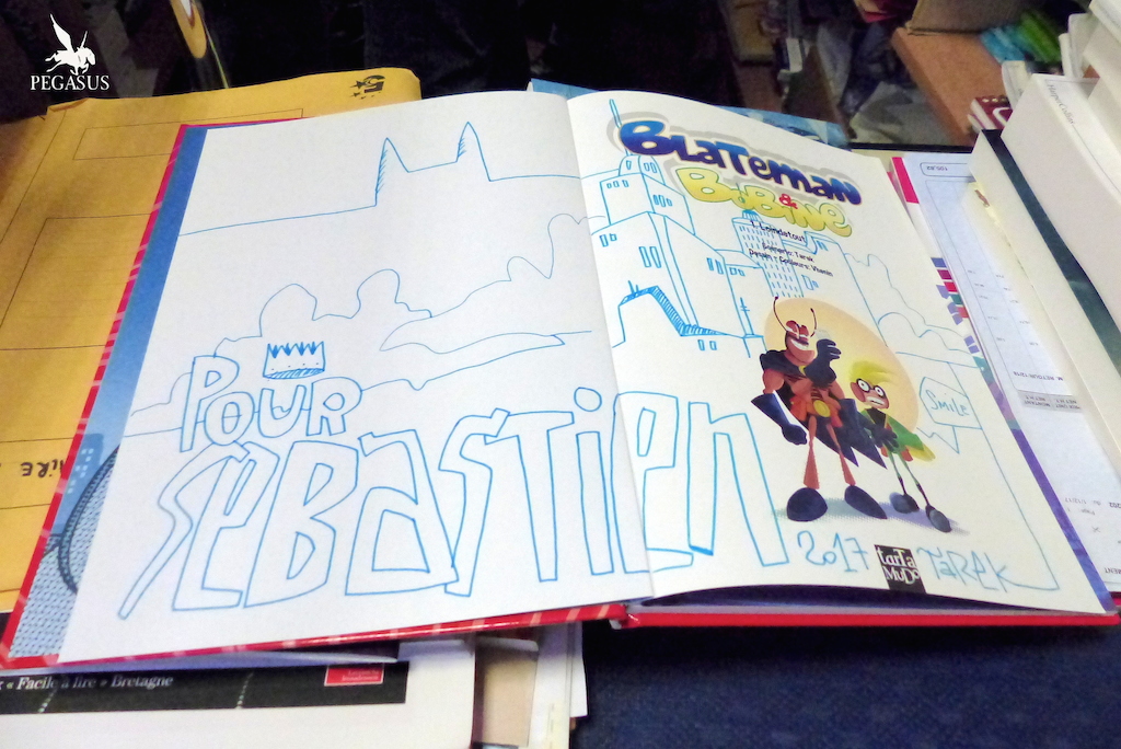 Book signing at the Alfabulle bookshop