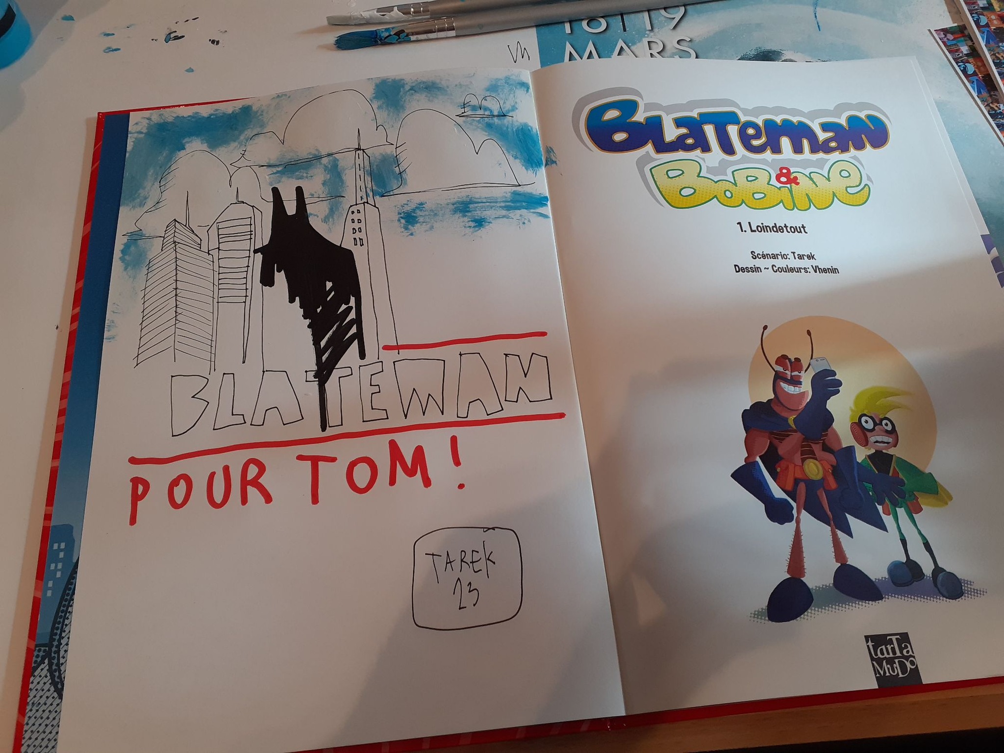 Blateman and Bobine at Pav art